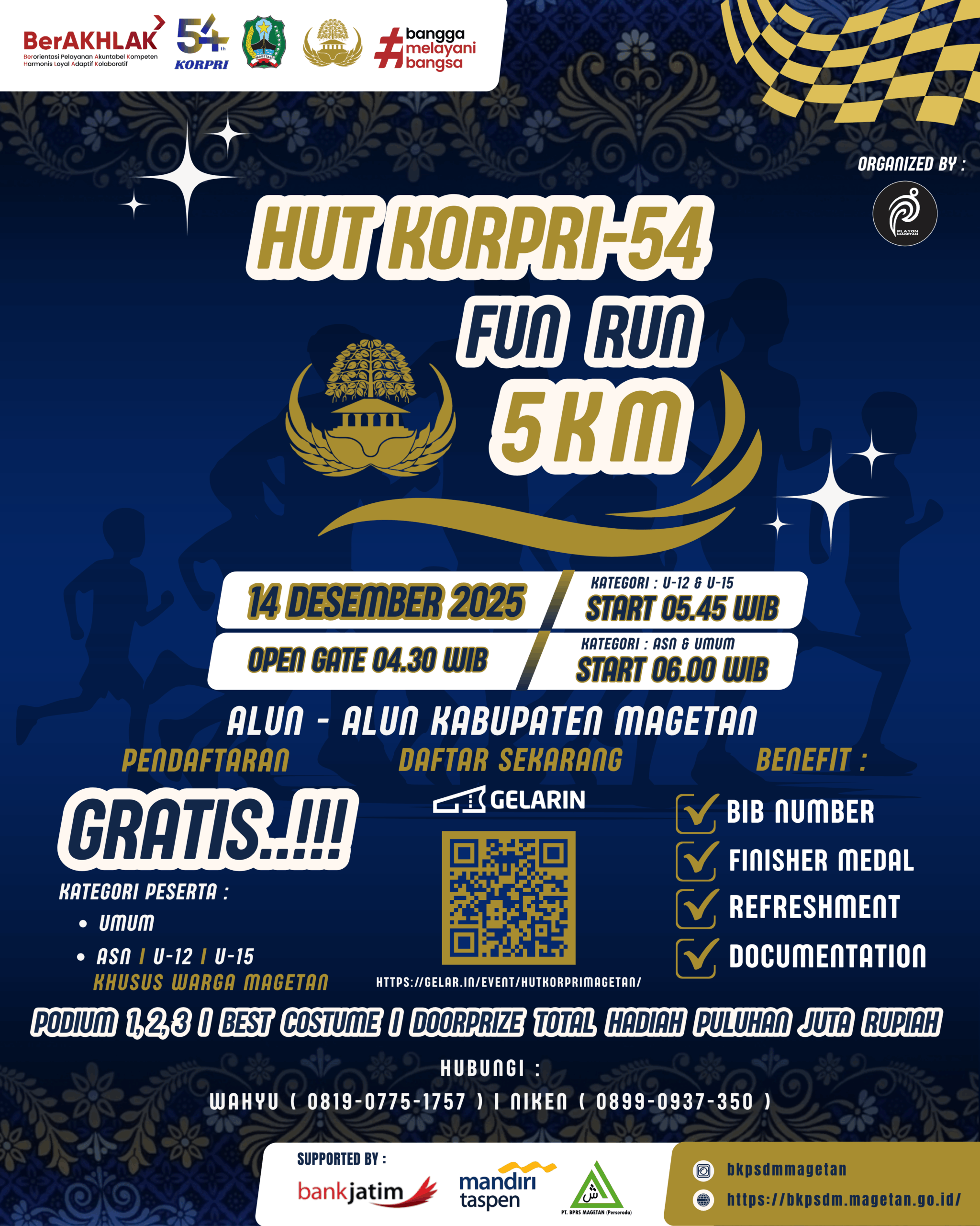 FUN RUN 5 KM DALAM RANGKA HUT KORPRI KE-54